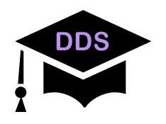 graduation cap with "DDS"