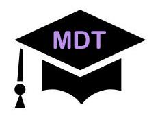 graduation cap with "MDT"
