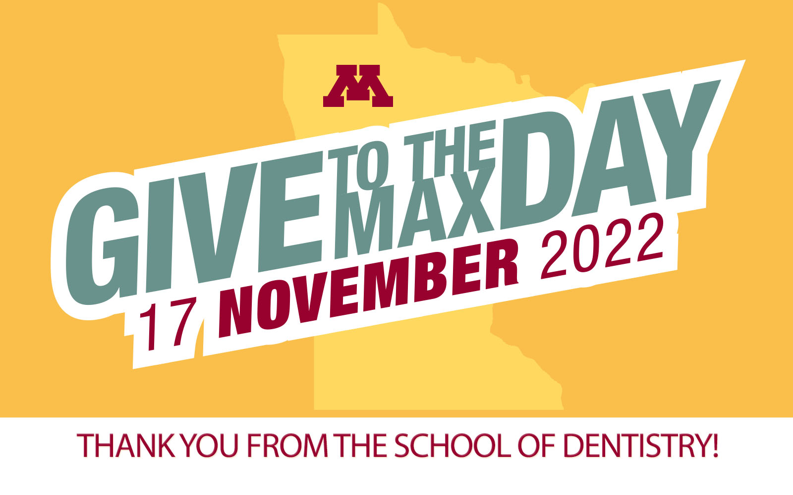 Give To The Max 2022 - Thank You From the School of Dentistry
