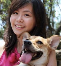 Yihsuan Chen with dog.