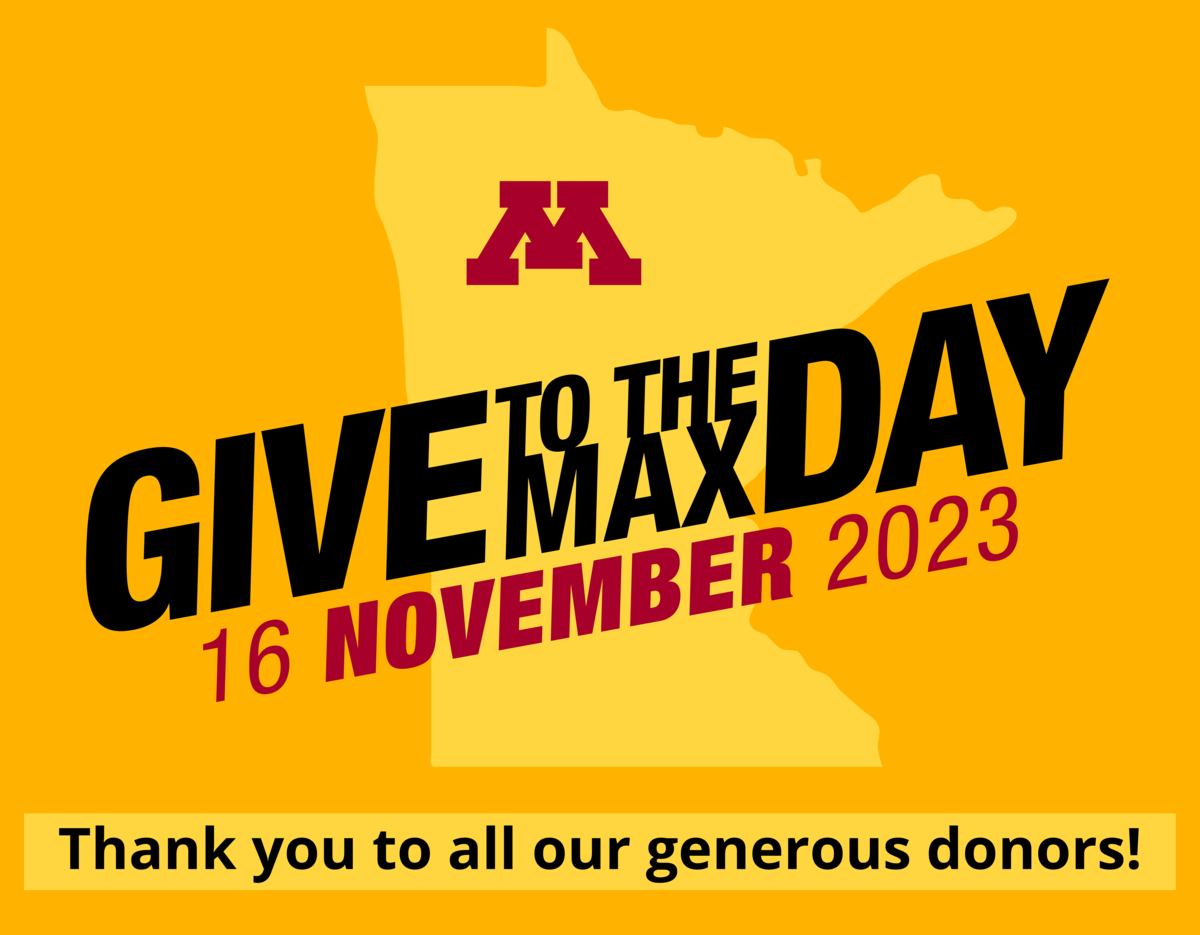 Give to the Max Day! Thank you to our generous donors!