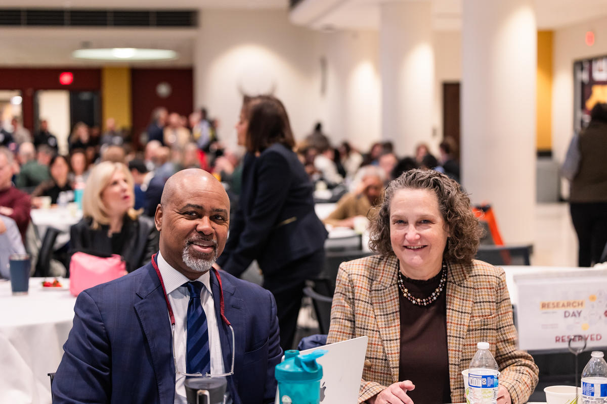 Dean Mays and Kristin Artinger at Research Day 2024