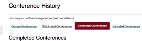 Complete Conferences