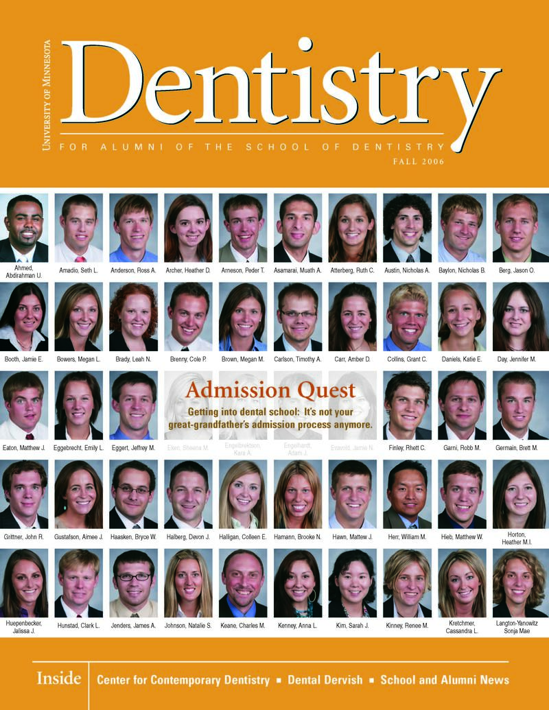 cover of Fall 2006 Dentistry magazine