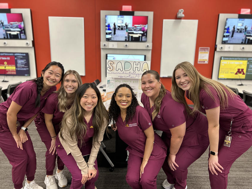 Students in Dental Hygiene group.