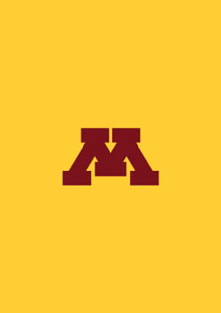 UMN gold background and maroon block M